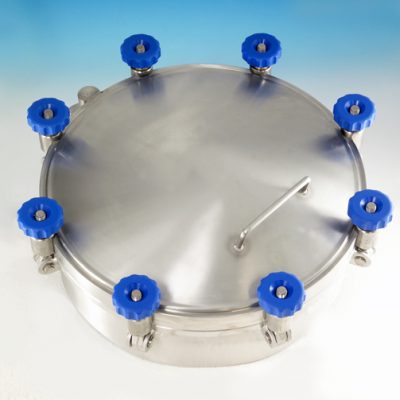 High Pressure Circular Manways designed for use in the pharmaceutical, cosmetic and food industries.