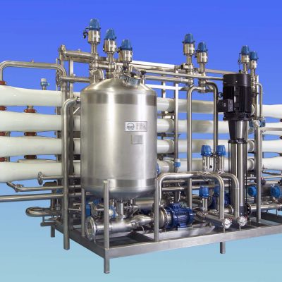 Reverse Osmosis Membrane Filtration System which can be used for both “in-process applications” or for waste stream concentration or purification.