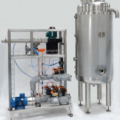 Hygienic CIP Wash Station  with hot water tank